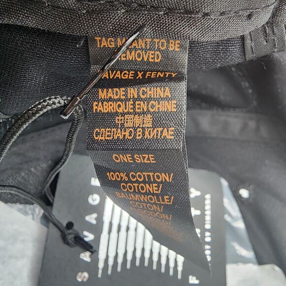 Savage X Fenty Limited Edition LVII Hat Cap Black Embroidered Logo Adjustable - Picture 8 of 8